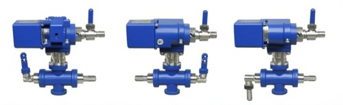 3 WAYS BALL VALVES WITH PNEUMATIC ACTUATOR