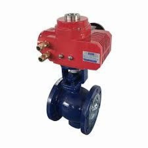 Electric V-ball valve
