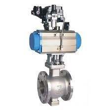 Pneumatic V ball valve