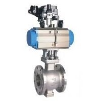 Pneumatic V ball valve